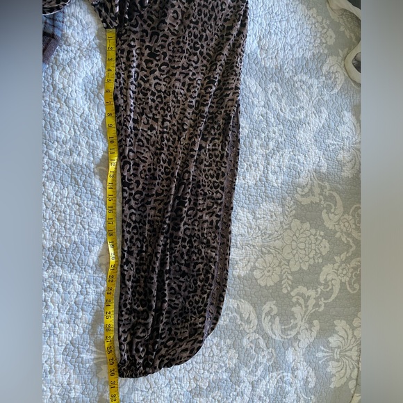 Johnny Was JWLA Sz XL Animal Print Velvet Jogger Silk Blend Pull On Embroidered - Picture 10 of 10